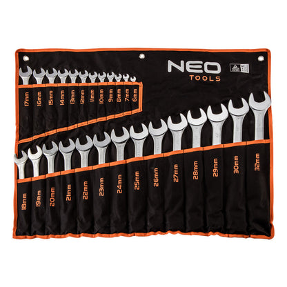 NEO TOOLS Csillag-villáskulcs készlet 6-32MM 25 év garanciával 09-754