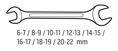 NEO TOOLS VILLÁSKULCS KÉSZLET 8db, 8-22MM, DIN3110 25 év garanciával 09-851