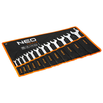 NEO TOOLS VILLÁSKULCS KÉSZLET 6-32MM 12db 25 év garanciával 09-852
