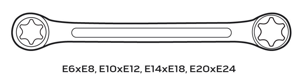 NEO TOOLS CSILLAGKULCS KÉSZLET TORX 4db, T6-T24 25 év garanciával 09-980