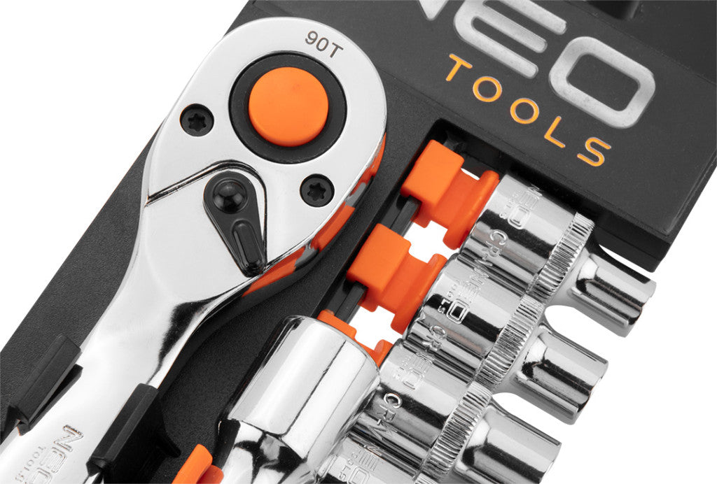 NEO TOOLS Dugókulcskészlet 14db, 1/4" 25 év garanciával 10-000