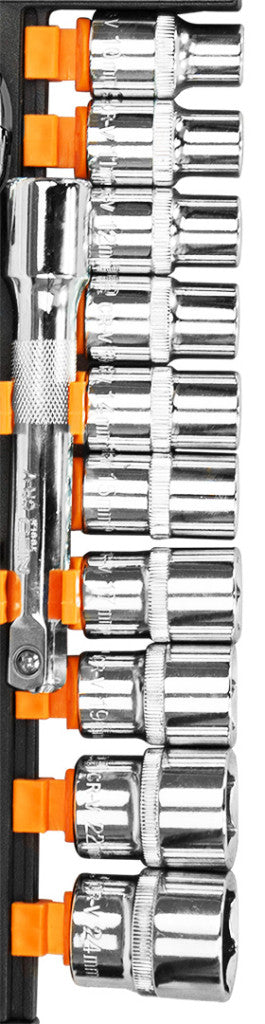 NEO TOOLS Dugókulcskészlet 12db, 3/8" 25 év garanciával 10-020