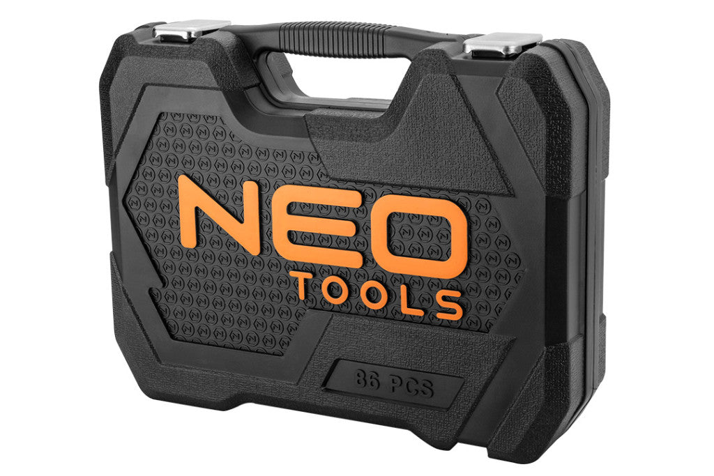NEO TOOLS Dugókulcskészlet + bitkészlet 1/4", 1/2", 86db 25 év garanciával 10-060