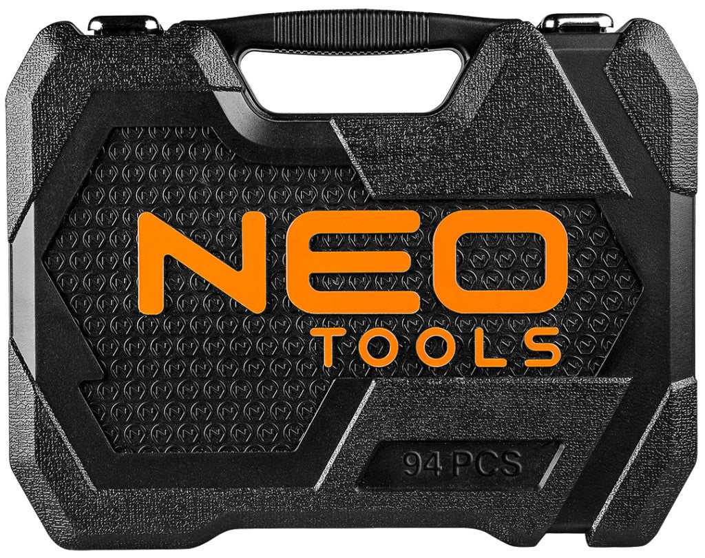 NEO TOOLS Dugókulcskészlet + bitkészlet 1/4", 1/2", 94db 25 év garanciával 10-062