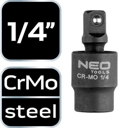 NEO TOOLS Csuklós toldó ütvecsavarozókhoz 1/4" 10-253