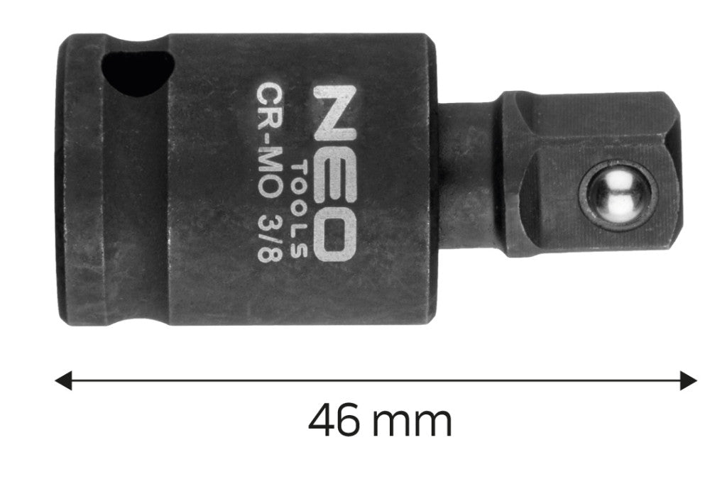 NEO TOOLS Csuklós toldó ütvecsavarozókhoz 3/8" 10-254