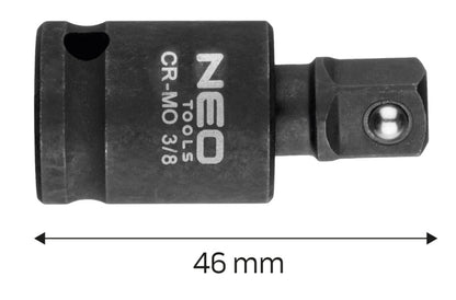 NEO TOOLS Csuklós toldó ütvecsavarozókhoz 3/8" 10-254