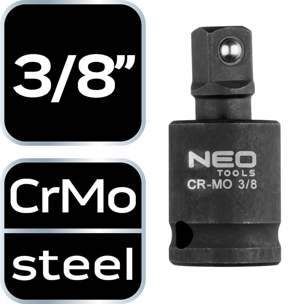 NEO TOOLS Csuklós toldó ütvecsavarozókhoz 3/8" 10-254