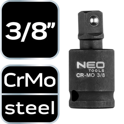 NEO TOOLS Csuklós toldó ütvecsavarozókhoz 3/8" 10-254