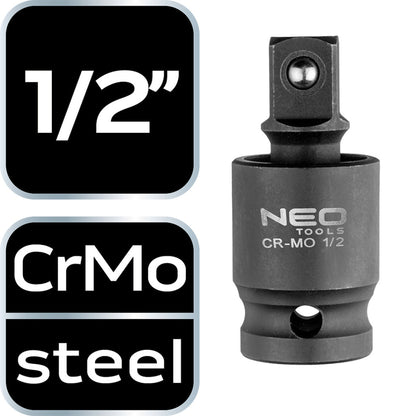 NEO TOOLS Csuklós toldó ütvecsavarozókhoz 1/2" 10-255