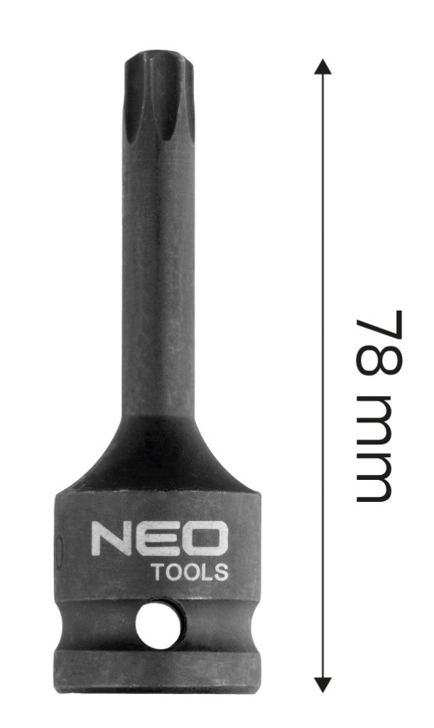 NEO TOOLS Torziós bit ütvecsavarozókhoz 1/2" T45 10-260