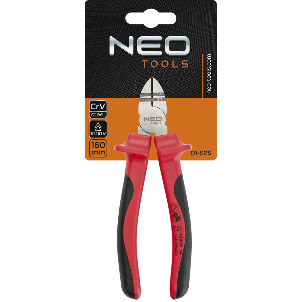 NEO TOOLS OLDALCSÍPŐ FOGÓ 1000V, szigetelt 25 év garanciával 01-525