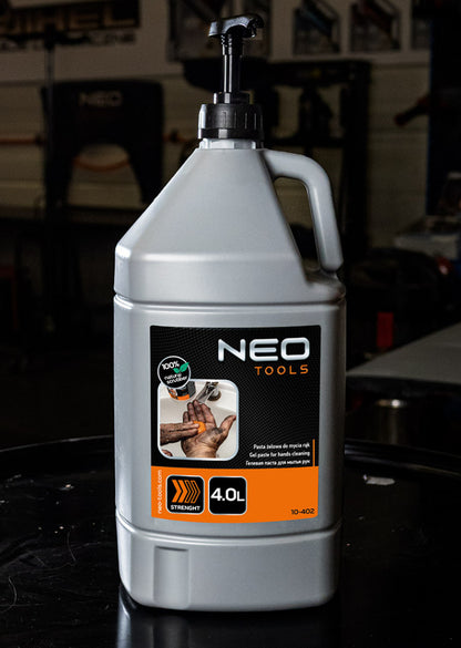NEO TOOLS Kéztisztító paszta 4 l, ragasztó, gyanta, szilikon, lakk, festék, poliuretán hab és polimer 10-402