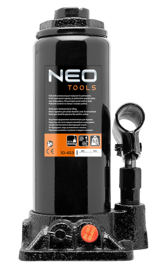 NEO TOOLS Hidraulikus palackemelő 8T, 5,5kg, 230-456mm 10-453