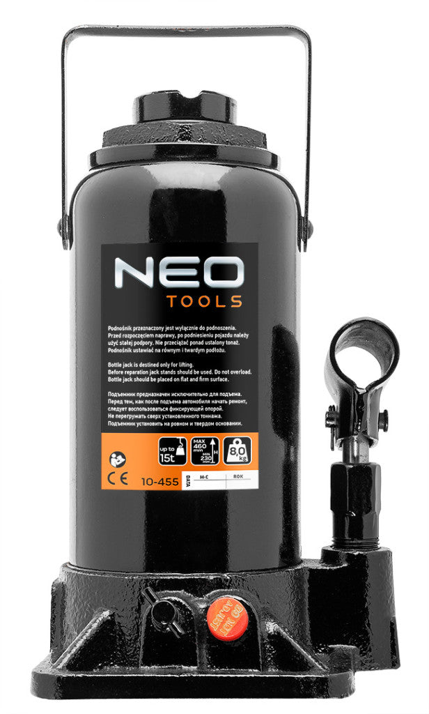 NEO TOOLS Hidraulikus palackemelő 15T, 8kg, 230-460mm 10-455