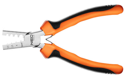 NEO TOOLS Krimpelő-, kábelsarufogó 1.5-6mm², 140mm. 25 év garanciával 01-533