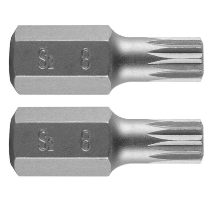 NEO TOOLS Spline bit, 3/8", M8x30mm, S2, 2db 10-900