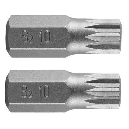 NEO TOOLS Spline bit, 3/8", M10x30mm, S2, 2db 10-902