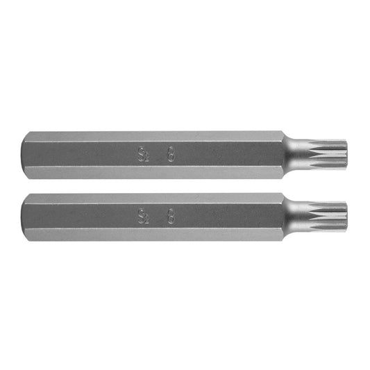 NEO TOOLS Spline bit, 3/8", M8x75mm, S2, 2db 10-906