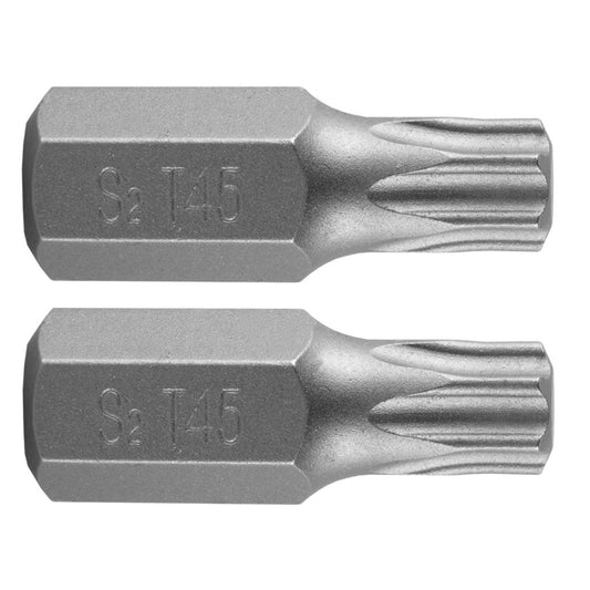 NEO TOOLS Torx bit, 3/8", T45x30mm, S2, 2db 10-924