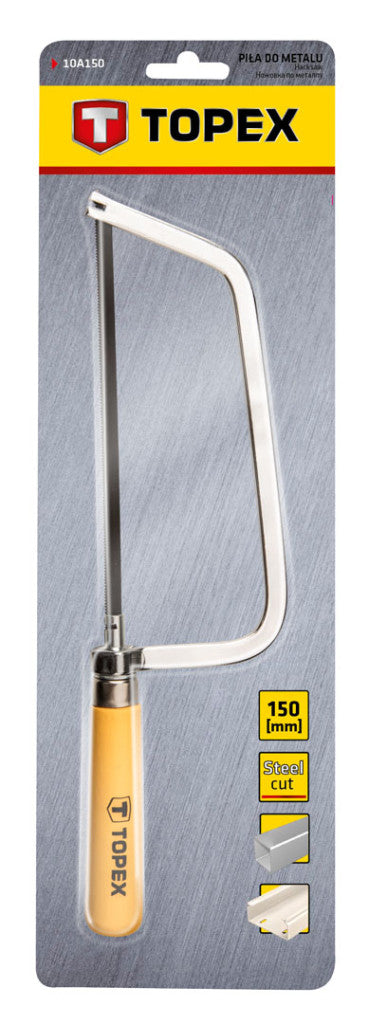 TOPEX Fémfűrész 150mm fanyéllel 10A150