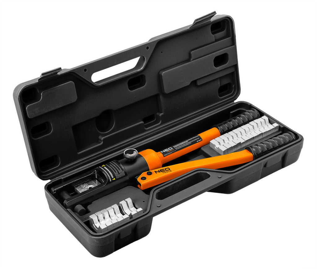 NEO TOOLS Hidraulikus krimpelő-, érvéghüvelyfogó, 16-300mm, 12t 01-543