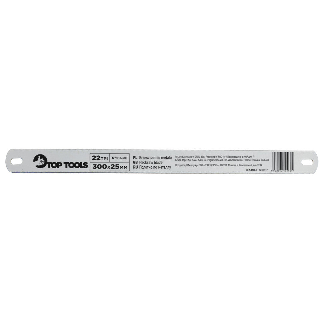 Top Tools FÉMFŰRÉSZLAP 300X25MM KÉTOLDALAS 10A310