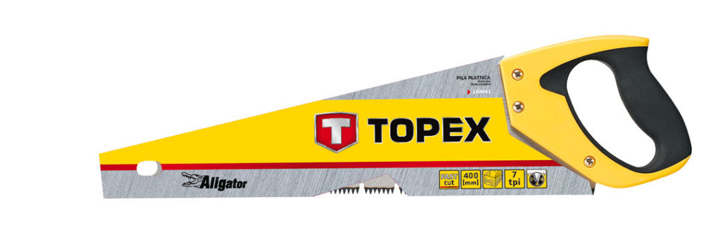 TOPEX KÉZIFŰRÉSZ 400mm, 3-as élezés, 7TPI, Aligator" 10A441