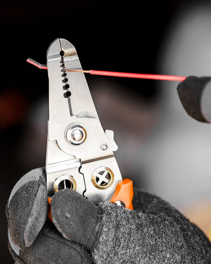 NEO TOOLS Krimpelő-, kábelsaru fogó, 6az1ben, 0,8-3,2mm 01-549