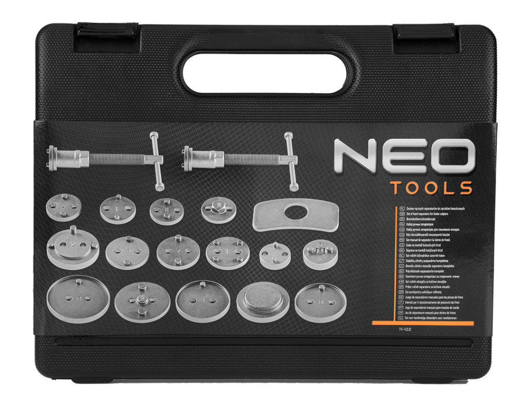 NEO TOOLS TÁRCSAFÉK MUNKAHENGER VISSZANYOMÓ KÉSZLET 18db 11-122