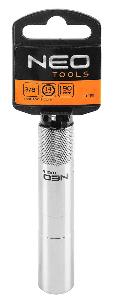 NEO TOOLS Gyújtógyertyakulcs 3/8", 14x90mm 25 év garanciával 11-152