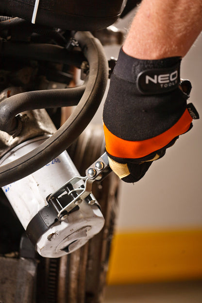 NEO TOOLS Olajszűrő leszedő kulcs acélszalagos 73 - 85mm 11-231