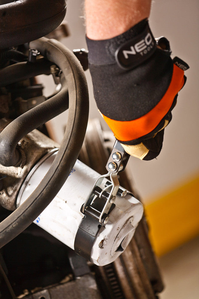 NEO TOOLS Olajszűrő leszedő kulcs acélszalagos 73 - 85mm 11-231