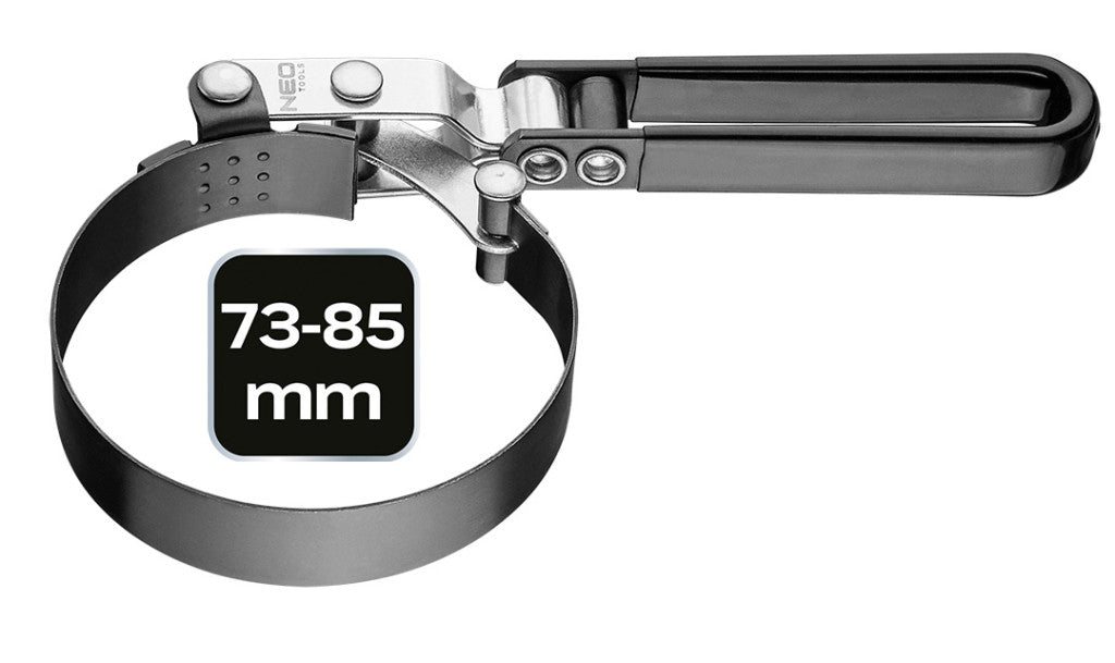 NEO TOOLS Olajszűrő leszedő kulcs acélszalagos 73 - 85mm 11-231