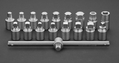 NEO TOOLS OLAJLEERESZTŐ KULCSKÉSZLET 18db 3/8" 25 év garanciával 11-235