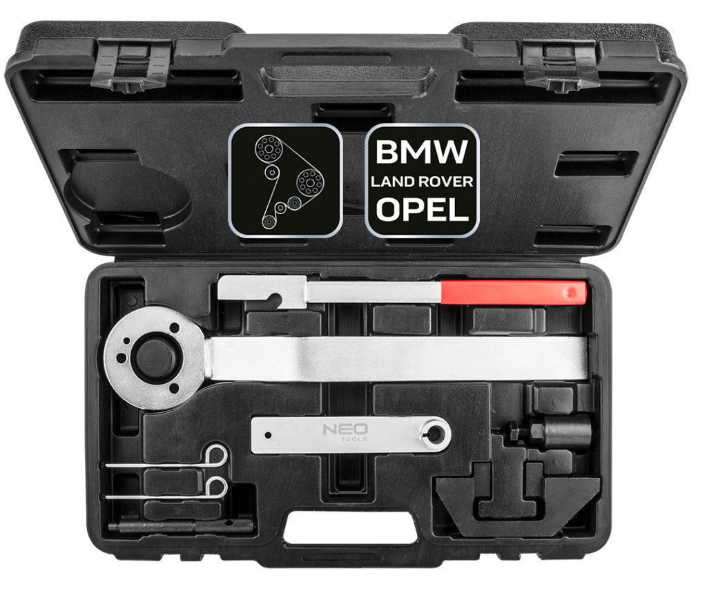 NEO TOOLS Vezérműtengely blokkoló készlet, BMW, Land Rover, Opel dízelmotorokhoz 11-317