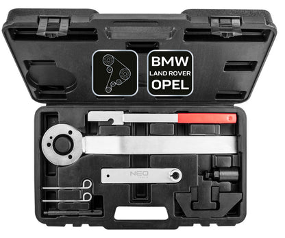 NEO TOOLS Vezérműtengely blokkoló készlet, BMW, Land Rover, Opel dízelmotorokhoz 11-317