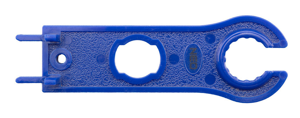 NEO TOOLS Napelem szerelő szerszámkészlet, 5db, kábelcsupaszító, kábelvágó, krimpelő fogó, csatlakozó fogók, kofferben 01-559