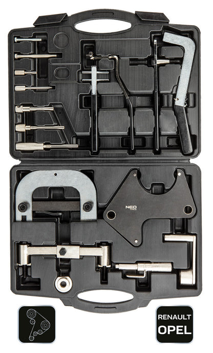 NEO TOOLS Vezérműtengely blokkoló készlet, Renault/Opel benzin és dízelmotorok 11-322