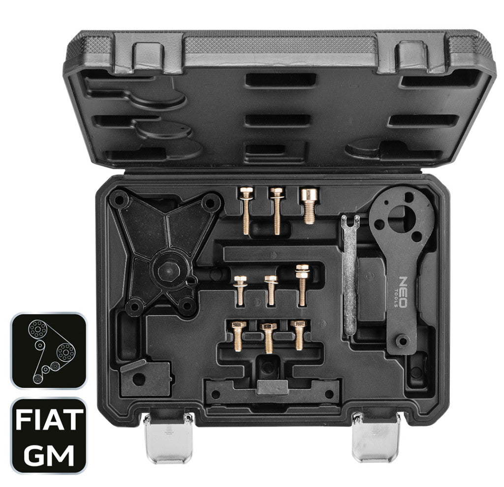 NEO TOOLS Vezérműtengely blokkoló készlet, Fiat/GM benzinmotorokhoz 11-324