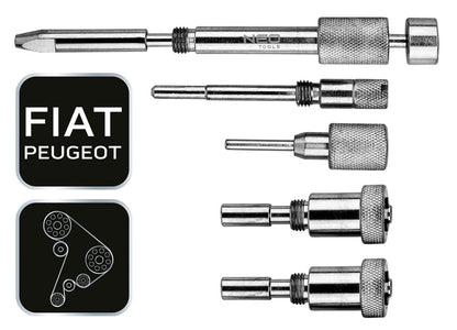 NEO TOOLS Vezérműtengely blokkoló készlet, Fiat/Peugeot dízelmotorokhoz 11-325