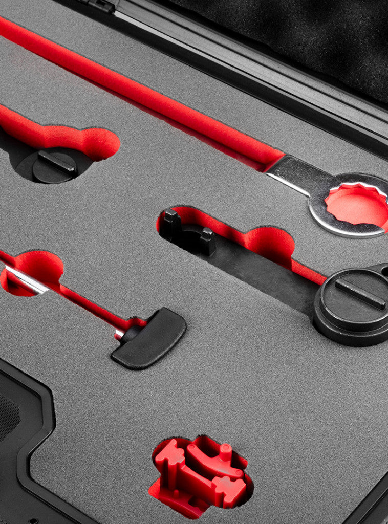 NEO TOOLS Vezérműtengely blokkoló készlet, VAG 1.2/1.4 TSI/TFSI/TG benzin és dízelmotorokhoz 11-338