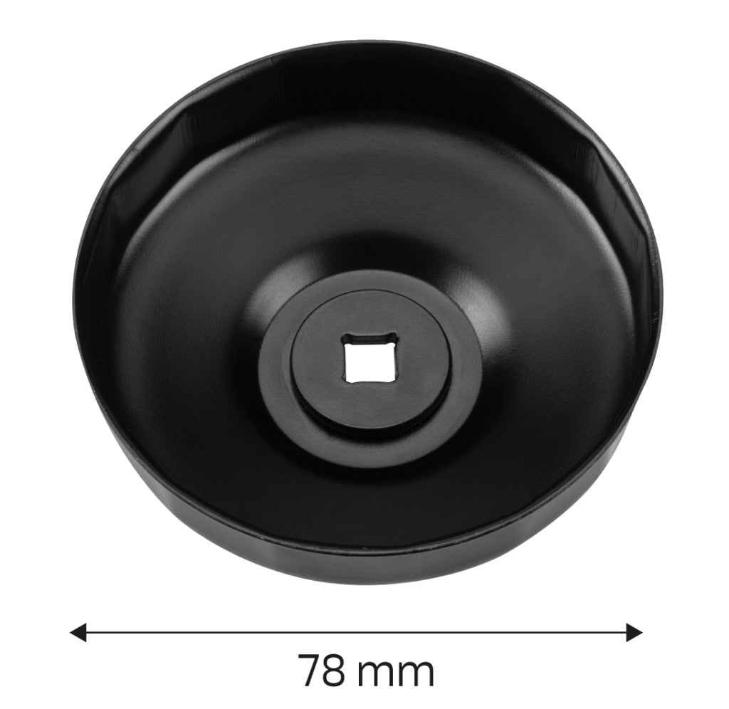 NEO TOOLS Olajszűrő kulcs 78mm, 15 pontos, 3/8" kulcsnyílással 11-366
