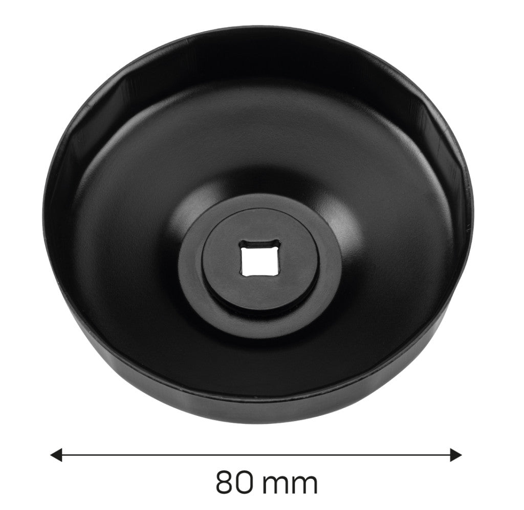 NEO TOOLS Olajszűrő kulcs 80mm, 15 pontos, 3/8" kulcsnyílással 11-367