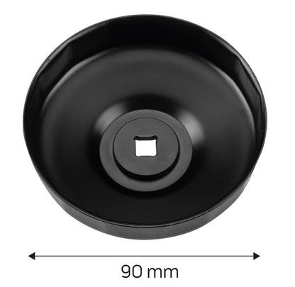 NEO TOOLS Olajszűrő kulcs 90mm, 15 pontos, 3/8" kulcsnyílással 11-368