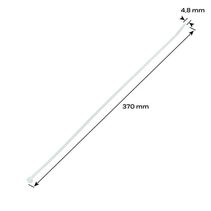 NEO TOOLS KÁBELKÖTEGELŐ, gyorskötöző, 4,8mm x 370mm, fehér, 75db 01-611