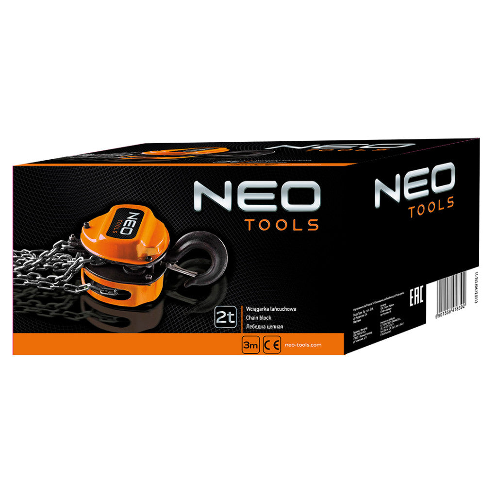 NEO TOOLS Láncos emelő 2t, 3m 11-761