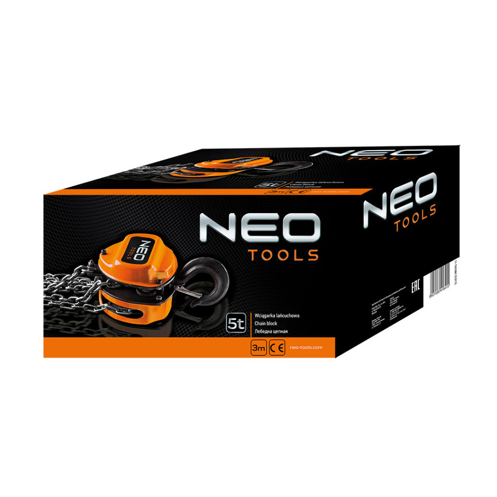 NEO TOOLS Láncos emelő 5t, 3m 11-763