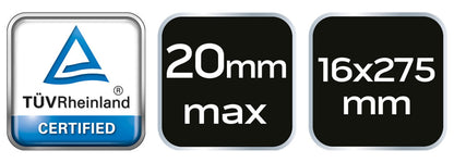 NEO TOOLS Gömbcsukló kinyomó 16 x 275mm, max. 20mm 11-801