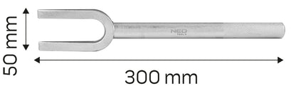 NEO TOOLS Gömbfejszerelő villa 300mm, kovácsolt 25 év garanciával 11-805